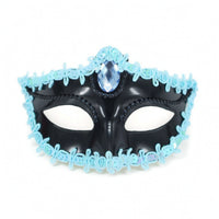 Masquerade Mask with Gemstone Black Masquerade Mask Luxurious Lightweight for Women, Halloween, Carnival