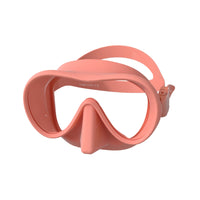 Adjustable Single Lens Dive Mask Soft Mask with Tempered Glass Comfortable Swim Goggles with Nose Cover Low-Volume for Divers, Snorkelers, Swimmers, Scuba Diving, Snorkeling, Pool