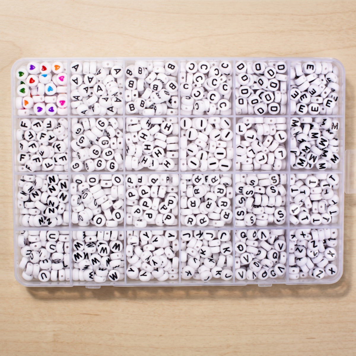 Personalized Letter Beads with Storage Box DIY Letter Beads Organized Bracelet Making Kit Allcomplete for Beginners