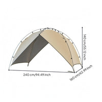 Beach Shelter Tent Portable Arch Tent Easy Carry Bag Coastal Shelter Canopy for Camping