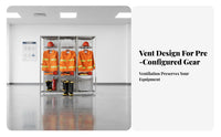 Rotating Fire Suit Rack Double-Sided Design Firefighter Gear Rack Heavy-Duty Turnout Gear Stand for Firefighters, Emergency Responders, Firehouse