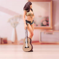 Miniature Female Figurine Carved Lady Figure Realistic Diorama Prop for Desktop Decor