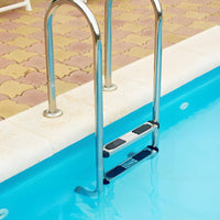 Replacement Pool Ladder Step with Bolts Anti-Slip Pool Ladder Step with Bolts Bolt-on Rust-Resistant for Maintenance Professionals, Swimming Pools, Hot Tubs