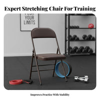 Foldable Iyengar Mind-Body Practice Chair Stable and Long-Lasting Iyengar Auxiliary Chair Sturdy Mind-Body Practice Backbend Prop Heavy Duty for Beginners, Home Gym