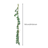 Round Leafed Vine Looking Fake Hanging Eucalyptus Realistic Look Decorative Greenery for Photography Styling
