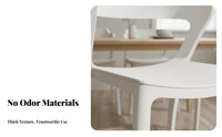 Thickened and Sturdy formed Plastic Side Chair Comfortable spinerest Dining Seat Stackable Design Indoor Seating Minimalist design for Restaurant Owners, Office Managers, Event Planners, Kitchen, Cafe, Classroom, Patio