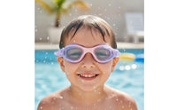 Leak-Proof Kids Swim Goggles Waterproof Swimming Goggles Wide View Eyewear Adjustable for Children, Toddlers, Pool Practice
