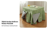 Keeps Warm Heating Table Cover Thickened Kotatsu Blanket Soft Material for Families, Seniors, Living Room, Bedroom