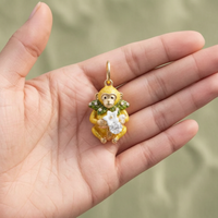 Luxury Gold-Plated Animal Pendant for Necklaces and Jewelry Making
