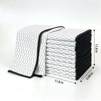 Geometric Pattern Microfibre Cloth, High Absorbency Dish Cloths for Kitchen and Glass, Lint-Resistant and Washable Microfiber Cleaning Tool