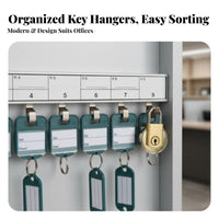 Lockable Wall-Mounted Key Safe Easy Installation Wall-Mounted Lockbox Heavy-Duty Lock Box Scratch-Resistant Finish for Real Property Estate Agents, Property Managers, Rental Agencies, Office, Car Dealership, Workshop