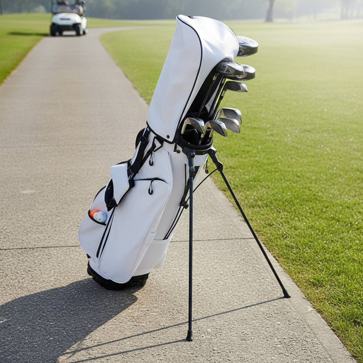 Lightweight Golf Stand Bag Multiple Pockets Aviation Golf Bag Adjustable Strap Sports Gear for Golfers