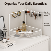 Metal Jewellery Organiser, Modern Minimalist Key Holder for Desk, Freestanding Key Organiser for Entryway Countertop