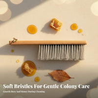 Double Row Filament Brush Gentle on Honeybees Apiary Brush Apiary Tool Comfortable Grip Lightweight for Beginners