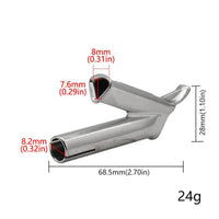 Non-Stick Stainless Steel Fusing Nozzle High Temperature Resistant Stainless Steel Heat Tip Rustproof Hot Fusing Tip Long-Lasting for Car Bumper Repair, Vinyl Flooring Installation