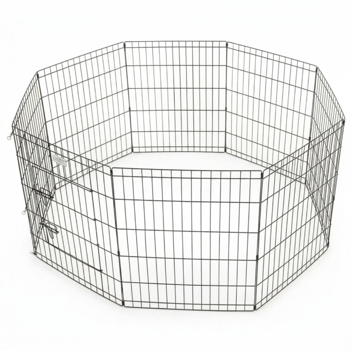 Foldable Pet Enclosure with Door Diy Pet Fence with Gate 8-Panel Wire Playpen Portable for Small Pets, Young Dogs, Rabbits, Indoor, Outdoor, Yard