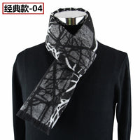 Men's Winter Thickened Imitation Cashmere Scarf for Middle-Aged and Elderly