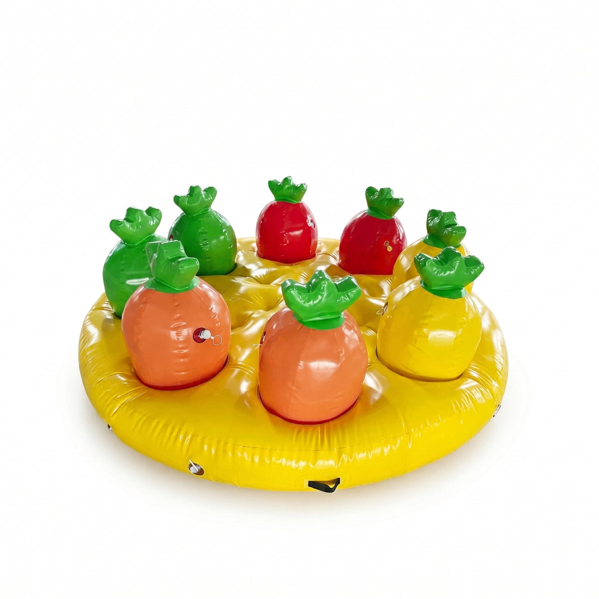 Carrot Pulling Game Recessed Openings Inflatable Carrot Game PVC-Like Inflatable Mat for Groups, Teams