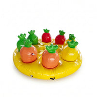 Carrot Pulling Game Recessed Openings Inflatable Carrot Game PVC-Like Inflatable Mat for Groups, Teams
