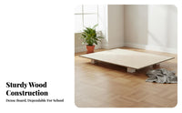 Single Firm Mattress Base Board Sturdy Mattress Foundation Easy Assembly Bedroom Furnishing for Adults, Renters, Guest Room