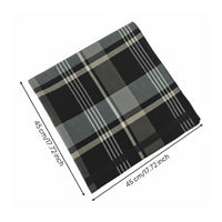 Plaid Handkerchief Breathable Classic Patterned Handkerchief Great Gift Checkered Hankie for Formal Events