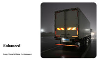 Weatherproof Truck Tail Reflector Board Weather-Resistant Journey Ing Unit Reflective Sticker for Fleet Managers, Journey Ing Unit S