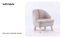 Modern Design Upholstered Barrel Chair Comfortable Seating Upholstered Tub Chair Nordic Design Home Furniture Long-Lasting Frame for Apartment Dwellers, Interior Decorators, Living Room, Balcony, Bedroom, Reading Nook