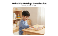 Musical Note Graphics Small Piano Keyboard animal-Shaped Wooden Piano Educational Music Toy Animal Illustrations