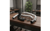 High Performance Turbo Intercooler Pipe Kit Polished Intercooler Pipe with Silicone Boots Bolt-on Vehicle Part Durable for Engine Bay
