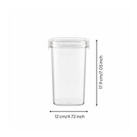 Moisture-Proof Stackable Dry Food Jar Transparent Body Airtight Food Canister for Kitchen, Refrigerator