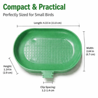 Detachable Birdbath, Easy to Clean Outdoor Water Feature Cup with Perch, Weather-Resistant Synthetic Material Attracts Birds