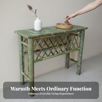 New Chinese aesthetic Narrow dual-level Entryway Table Retro-Modern Fusion Narrow 2-Tier Console Handmade Household Furniture Minimalist Design for Apartment Dwellers, Interior Designers, Hallway, Reception Area, Living Room, Behind Sofa