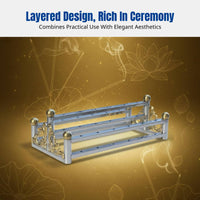 Stainless Steel Candle Holder, Multi-Hole Stand, Temple Altar Rack, Vintage Design, Fits Branch Candles, Easy to Clean