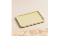 Pet Feeding Tray Low-Height Tray with Raised Rim Food Mat Flat Wide for Pets, Floor, Home