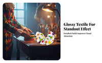White Clown Sleeve Cuffs Shiny Puffed Ruffled Cuffs