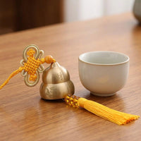 Chinese Decorative Bells, Brass Door Chimes When Door Opens, Sonnette Clochette for Prosperity & Home Decor, 30cm Vintage Feng Shui Ornament
