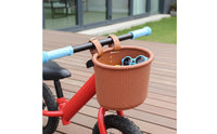 Front Woven Bike Basket Vintage Retro-Themed Bike Basket Gift Idea for Biking