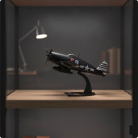 F6F Model Collector Quality Fighter Aircraft Model with Stand Display for Shelves, Desk