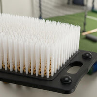 Built-in Handle Golf Bunker Practice Mat Bristle Surface Golf Bunker Hitting Mat Ball Holders Sports Gear Rectangular Base for Golfers