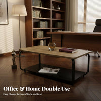 Minimalist design Sofa and Coffee Table Set Modern Design Sectional Sofa with Armchair Business Grade Office Furniture space-saving for Clients, Guests, Adults, Reception Area, Waiting Room, Lobby