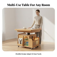 Multifunctional Lift-Top Expanding Coffee Table Multi-Functional Lift-Top Coffee Table Adjustable Height Household Furniture Space-Saving for Small Apartment Dwellers, Distant Workers, Homeowners, Living Room, Dining Area, Home Office