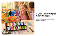 Face Paint Kit with Brushes and Stencils | 12 Bright Colors, complete, Face and Body Paint Set with Stencils, for Parties