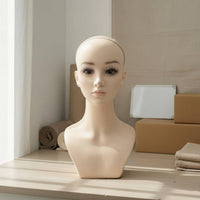 Styling Model Head Versatile Female Head Form PVC for Hair Stylists, Studio