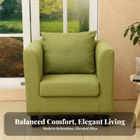 space-saving Design Upholstered 2-Seater Comfortable Upholstered Loveseat Removable and cleanable Cover Sofa high-resilience Foam padding for Business Owners, Apartment Dwellers, Coffee Shop, Small Spaces, Hotel Lobby, Reception Area
