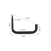 2 Pieces Space Saving Paddleboard Hanger Easy Installation Bike Wall Hook Foam Padded Garage Storage Hooks for Shop