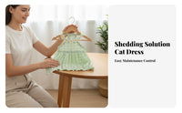Anti-Shedding Summer Cat Dress Cute Design Cat Sundress Lightweight for Small Dogs, Young Dogs, Daily Wear, Photo Shoots, Photoshoots