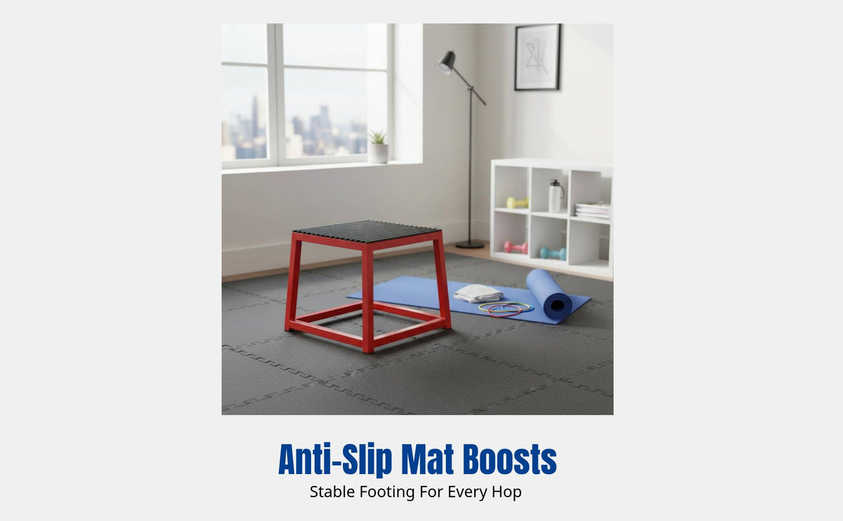 Multi-Functional Plyometric Jump Box, Gym Training Equipment, Adjustable Step Platform, Progressive Height Mat