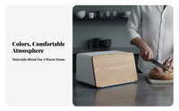 Bread Bin Long-Lasting Construction Metal Bread Bin Kitchen Organizer Large Capacity Food-Safe Material for Pantry