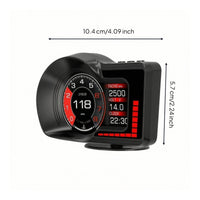 Car Head-up Display OBD2 Car HUD with OBD Cable Digital Speedometer Multi Function Dashboard Display Gauge Real-Time for Drivers