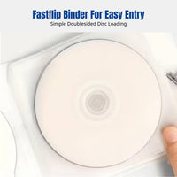 CD Storage Case, documentdesign, Waterproof, Wear-Resistant, Button Closure, PP Material, DVD Organizer